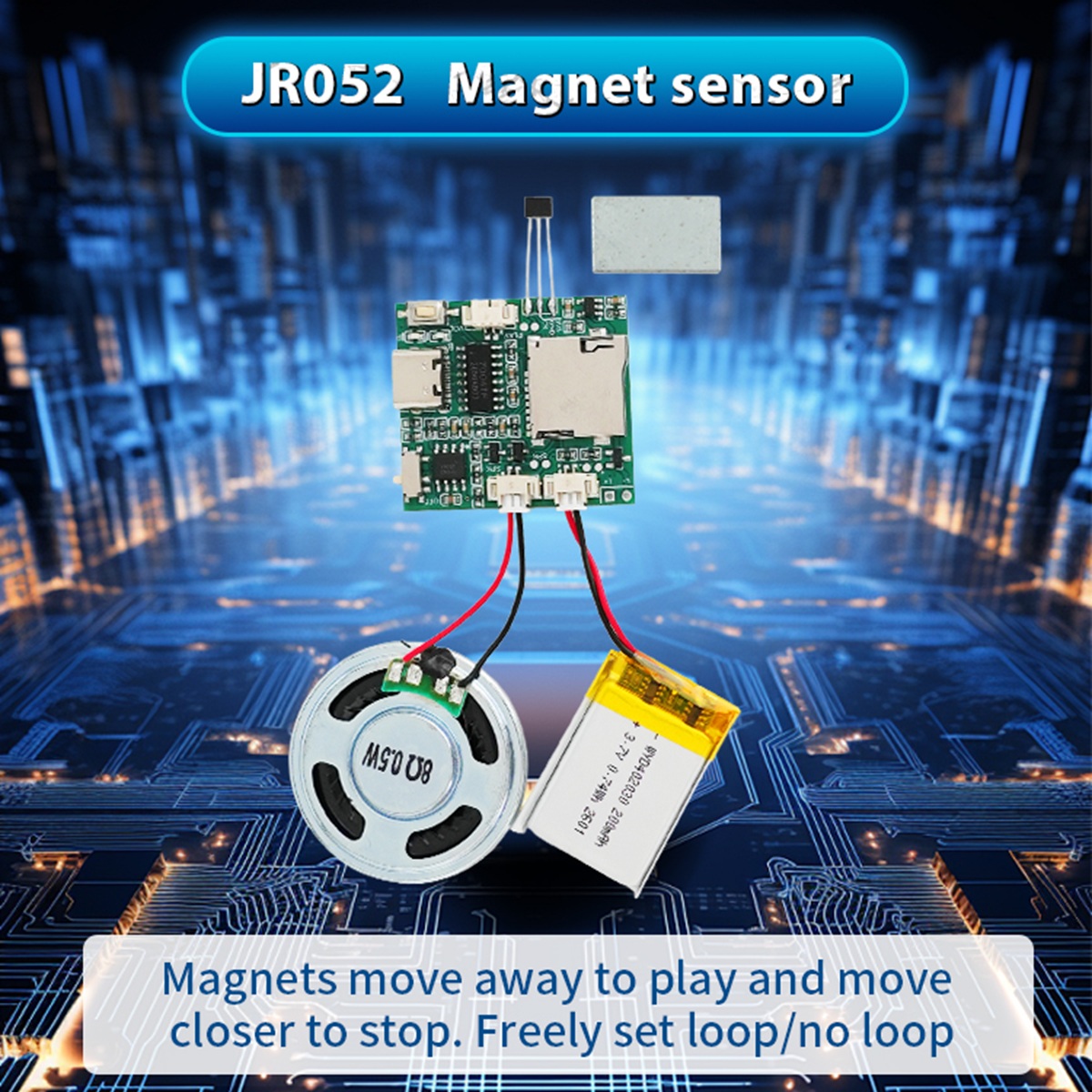 Audio Music Download Mp3 - Modulo Registratore Audio Programmabile, Chip per