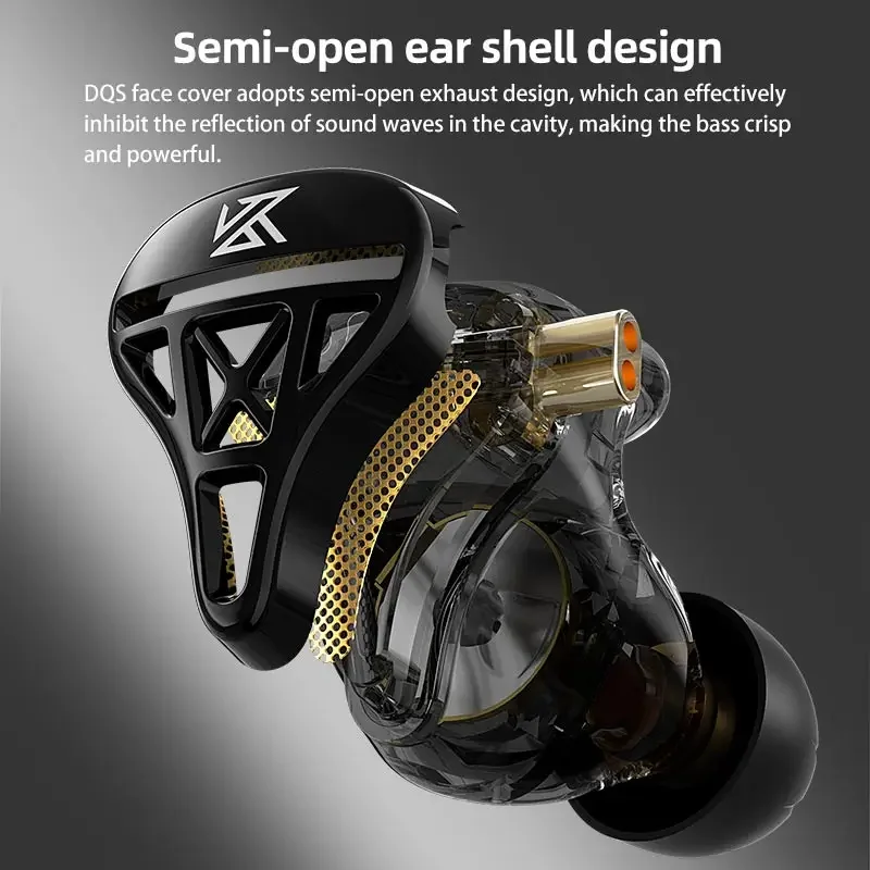 Cuffie IEM HiFi KZ DQS 1DD con - Audio Music Game recensione e prezzo